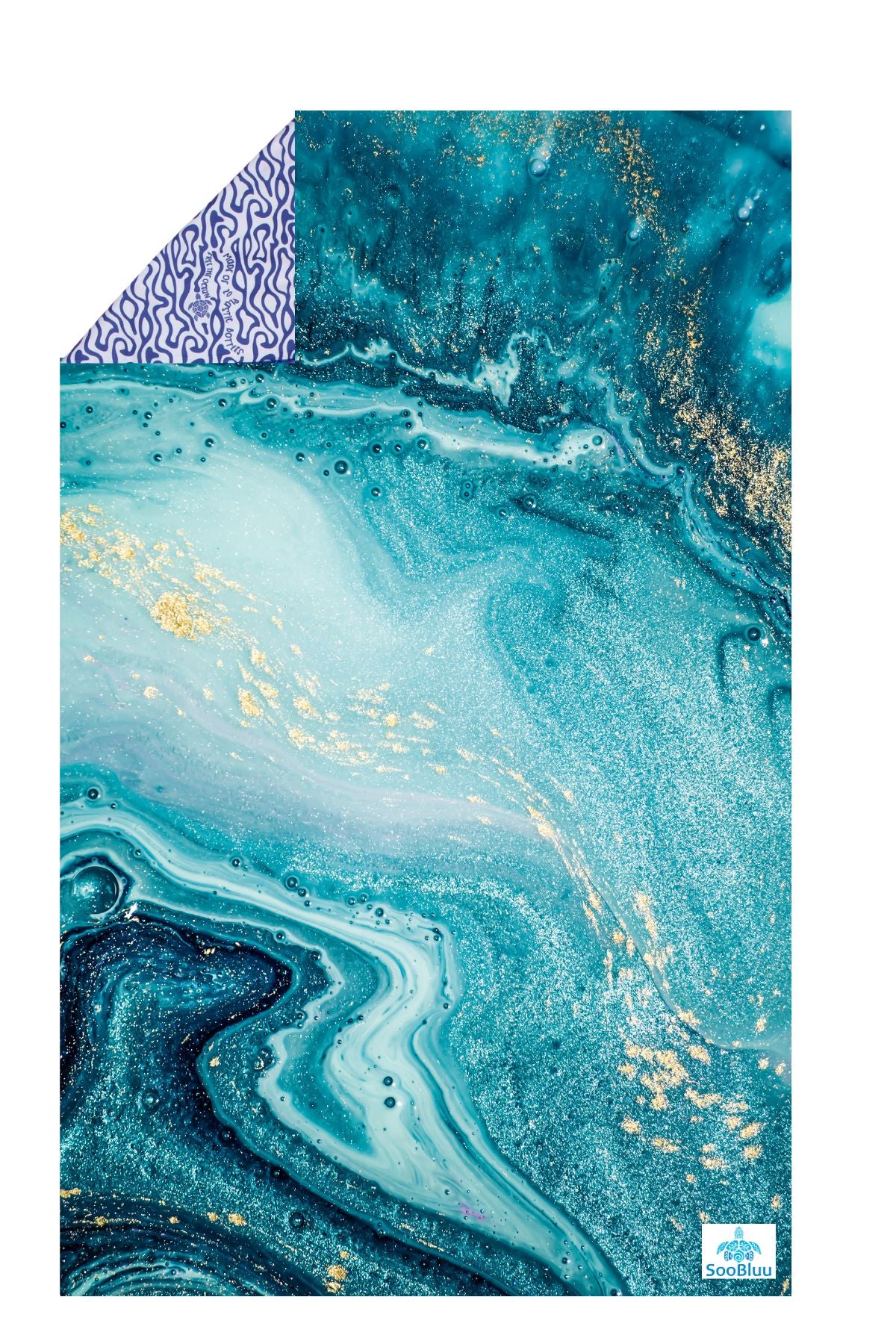 Snel drogende reis- of strandhanddoek 'OCEAN' – 100 x 160