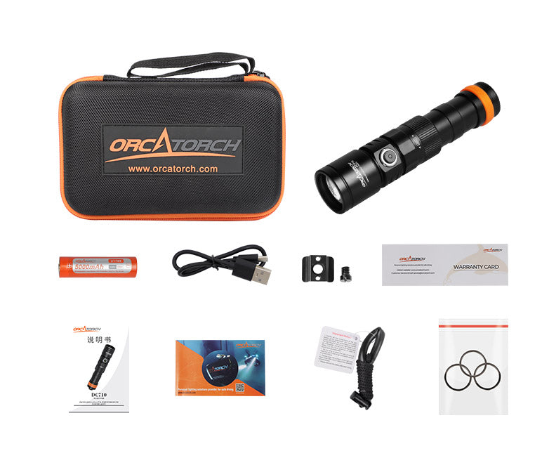 ORCA TORCH DC710 3000-1700 Lumen