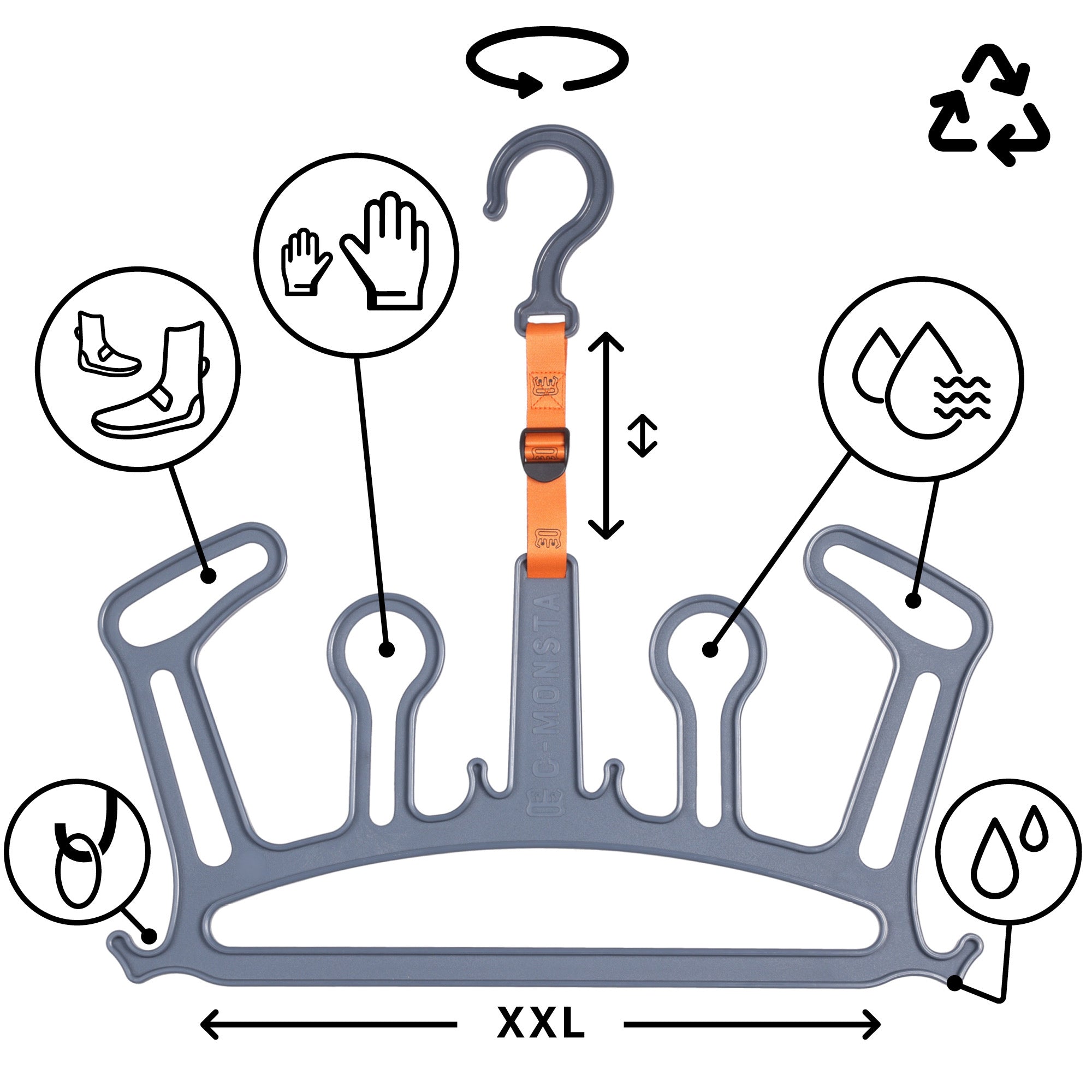 C-Monsta Wetsuit, boot & Glove Hanger
