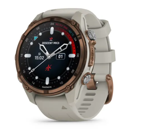 Descent™ Mk3i – Carbon Gray DLC Titanium with Black Silicone Band