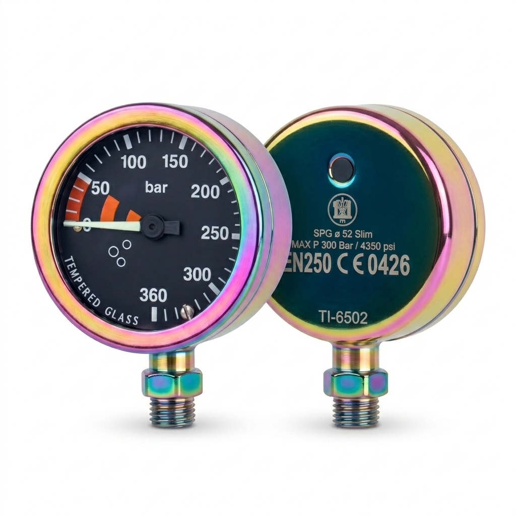 Atlantis Tech Pressure 52mm - RAINBOW PVD Manometer