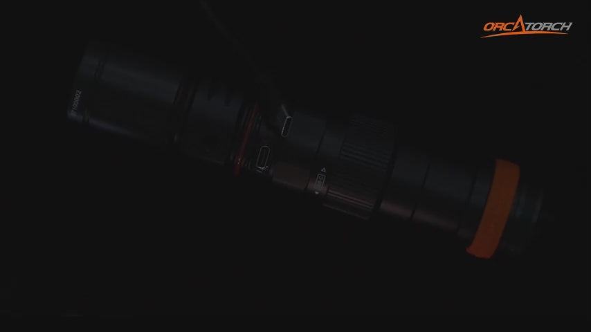 Load video: ORCA TORCH DC710 3000-1700 Lumen